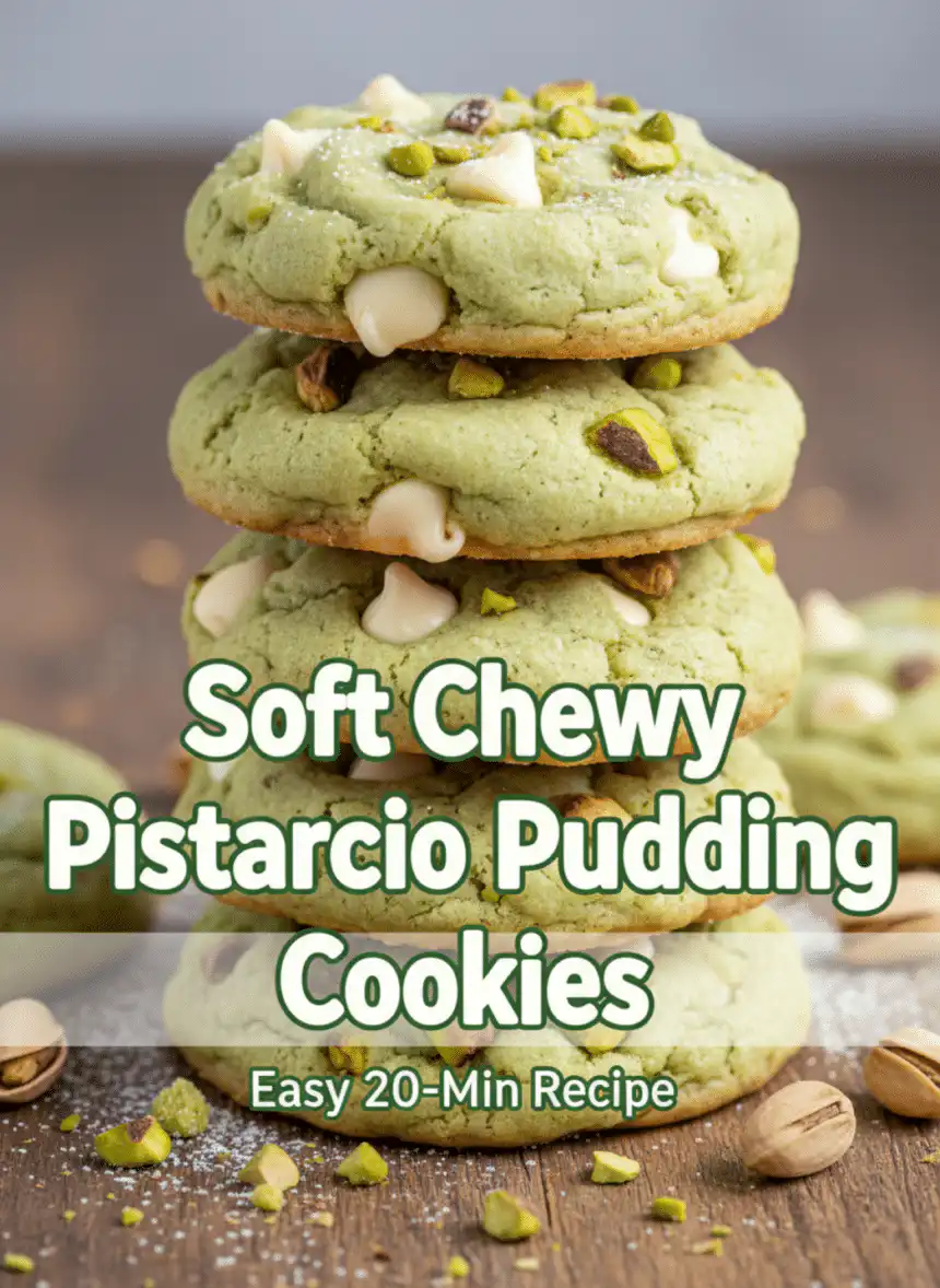 pistachio pudding cookies soft and chewy