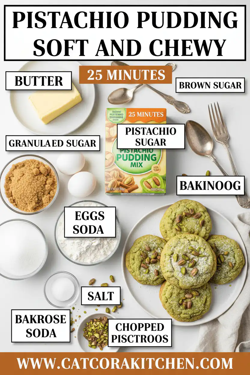 Pistachio pudding cookies ingredients