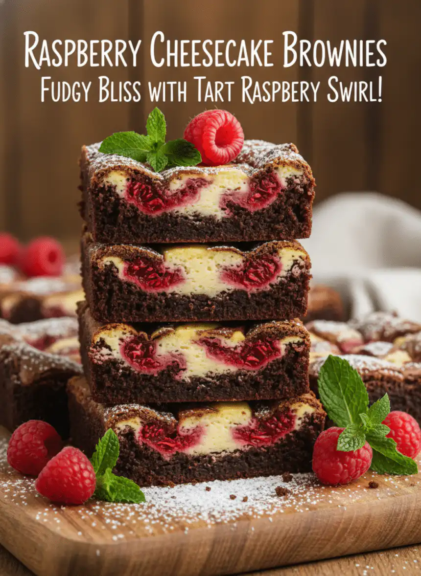 raspberry cheesecake brownies