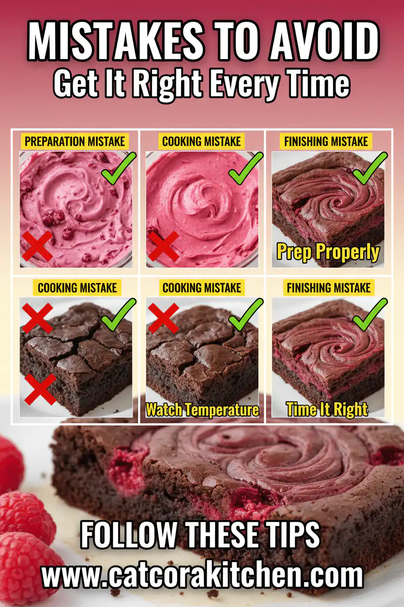 Raspberry cheesecake brownies common mistakes