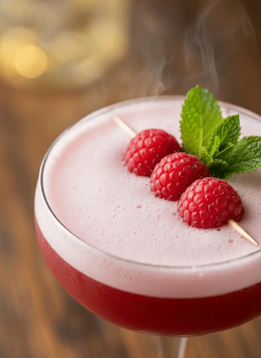 raspberry vodka sour