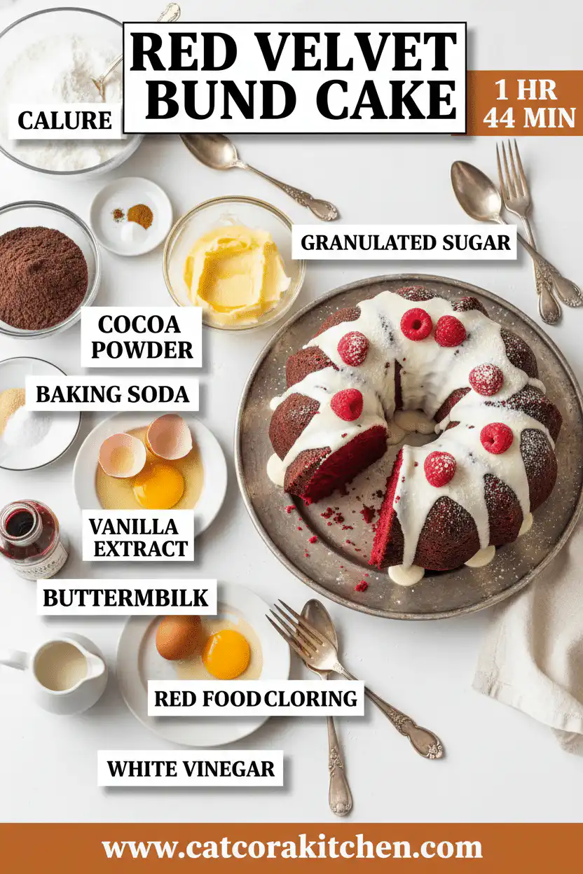 Red velvet bundt cake ingredients