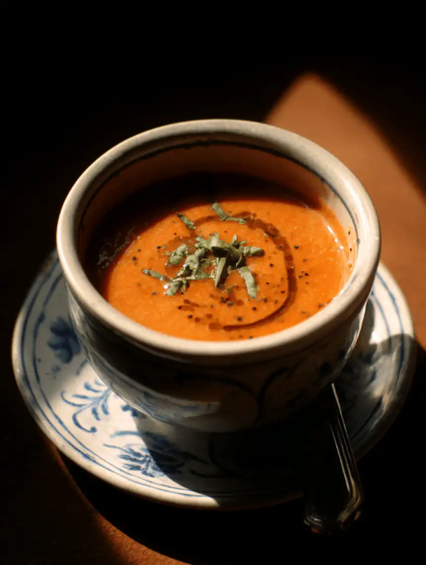 roasted tomato basil soup