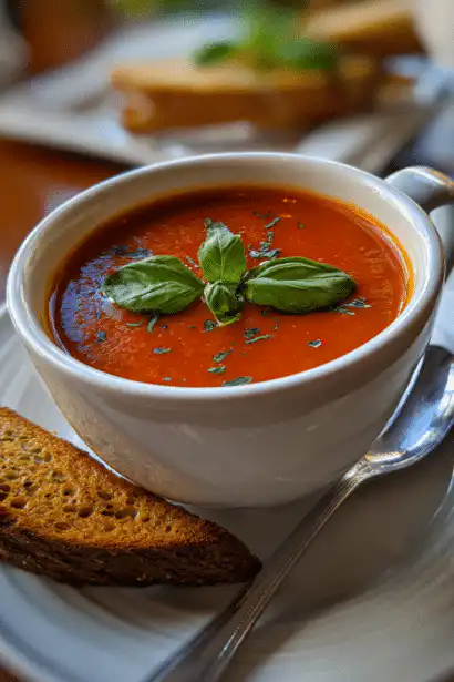 roasted tomato basil soup