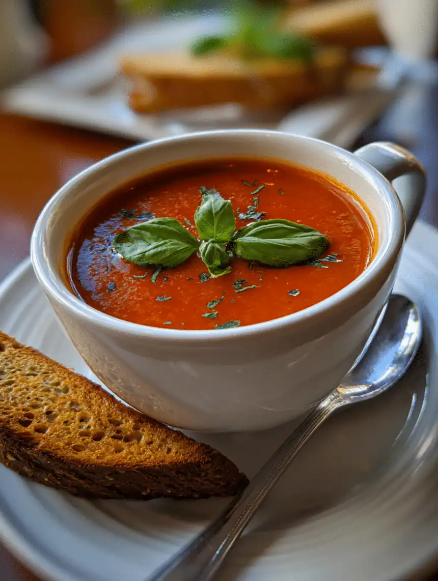roasted tomato basil soup