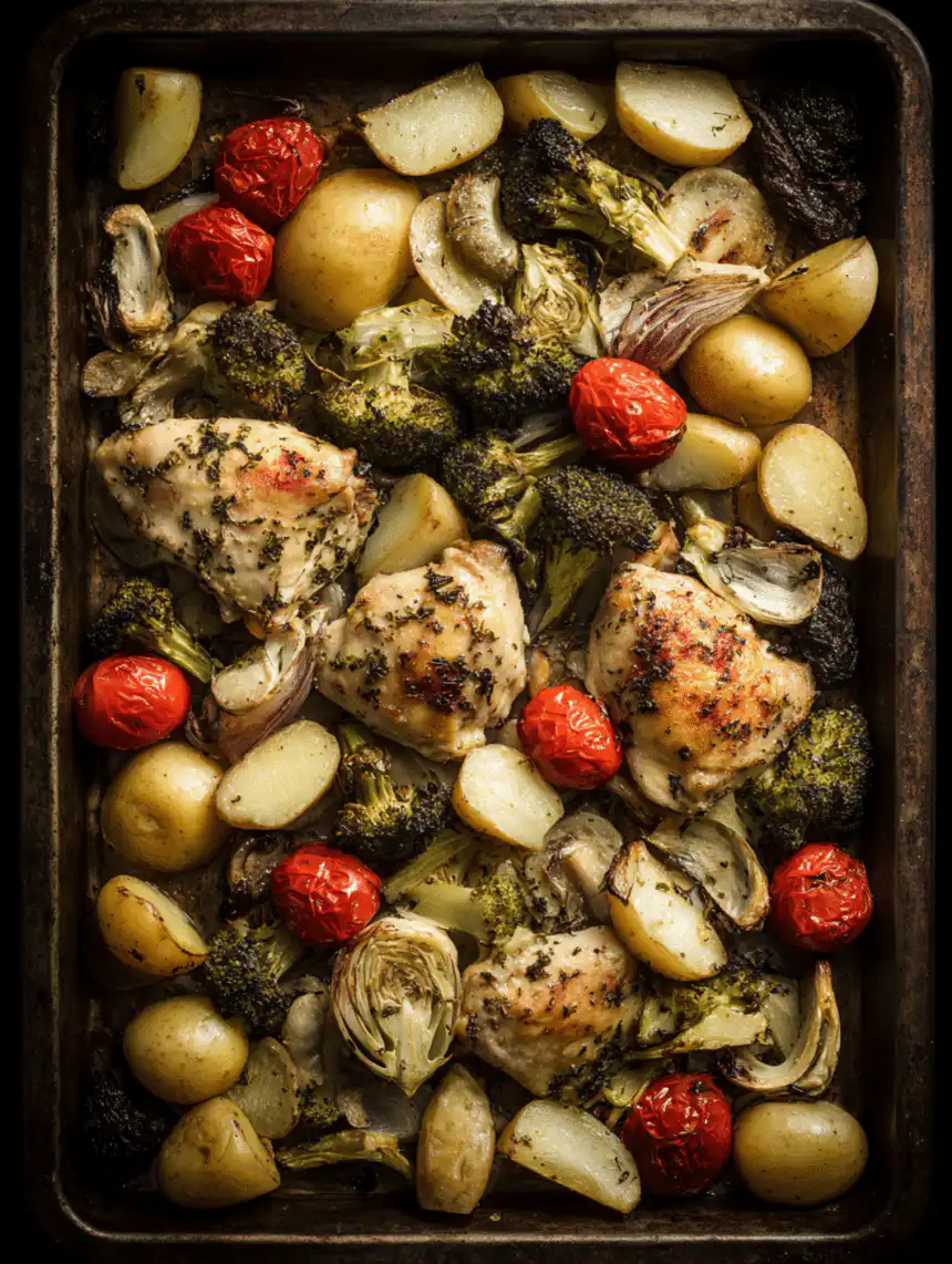 sheet pan chicken and vegetables