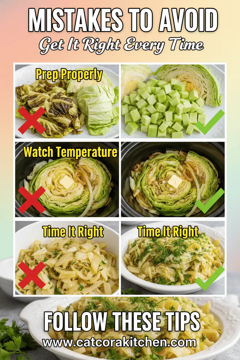 Slow cooker cabbage common mistakes