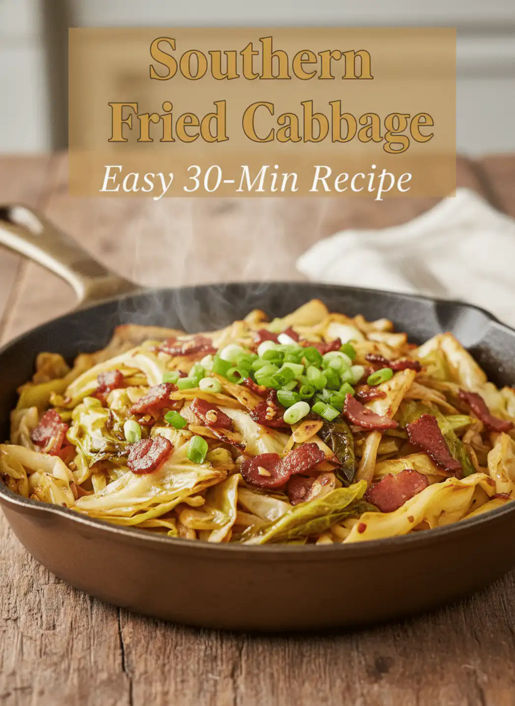 Southern Fried Cabbage with Bacon