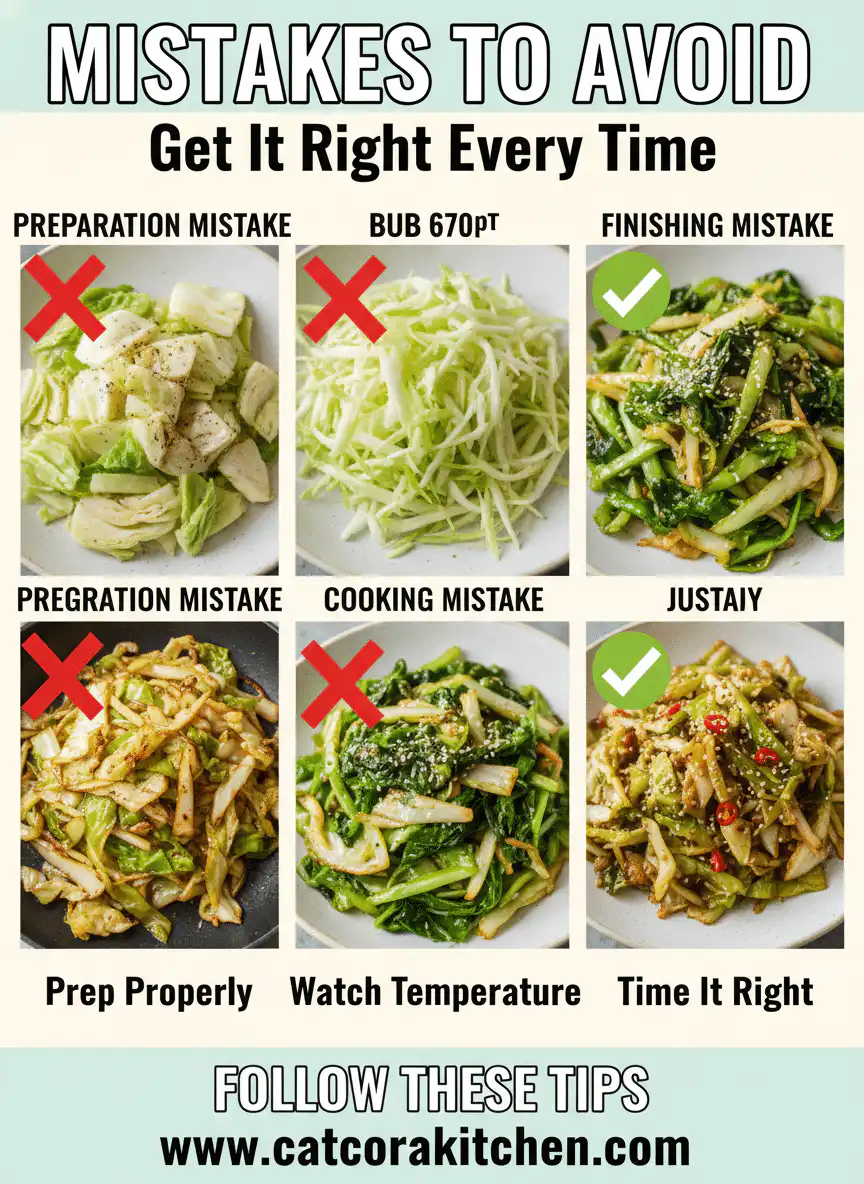Stir-fried cabbage common mistakes