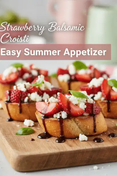 strawberry balsamic crostini