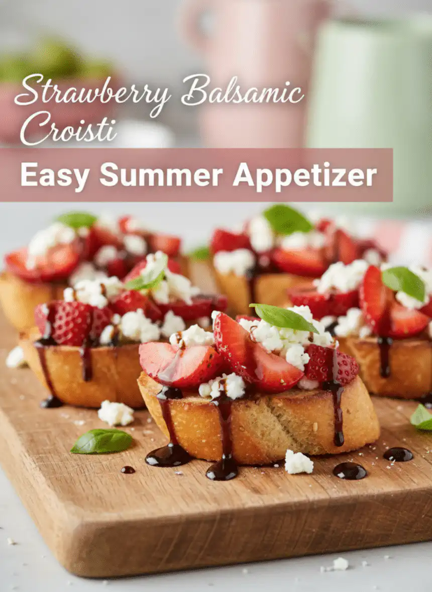 strawberry balsamic crostini