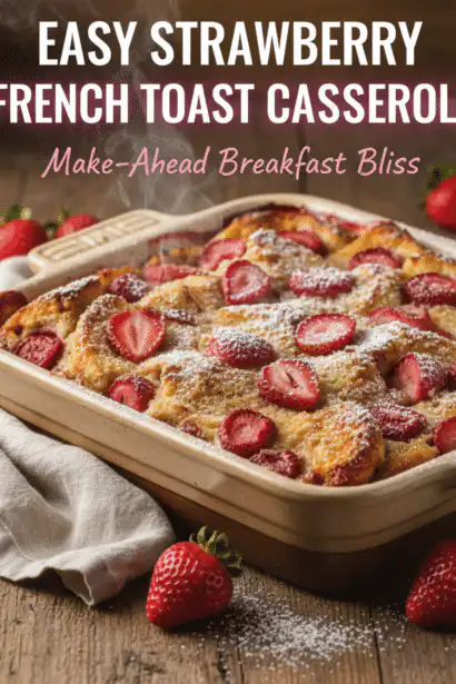 strawberry french toast casserole