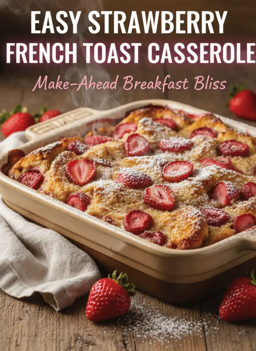 strawberry french toast casserole