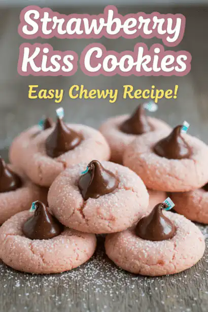 strawberry kiss cookies