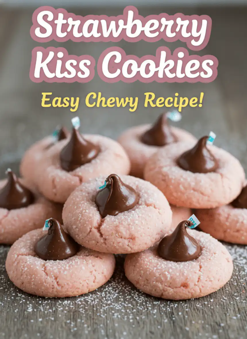 strawberry kiss cookies