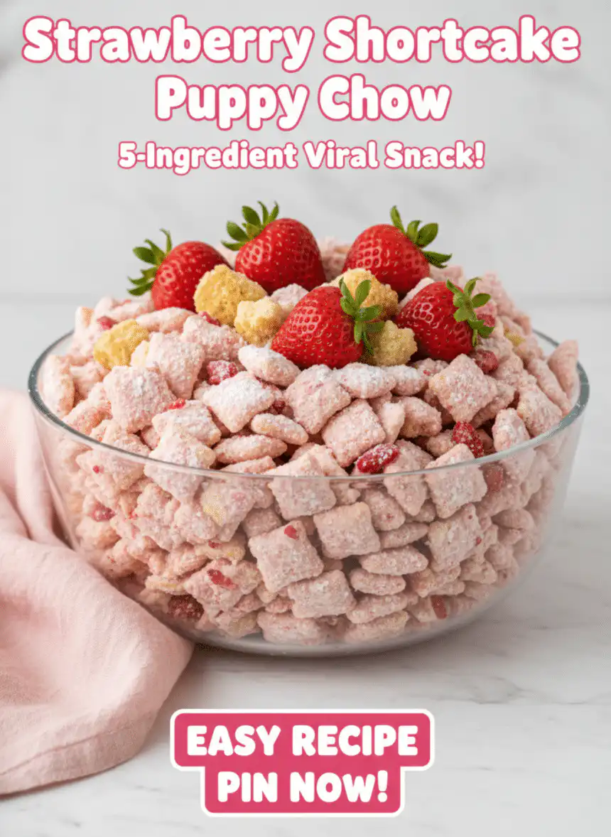strawberry shortcake puppy chow