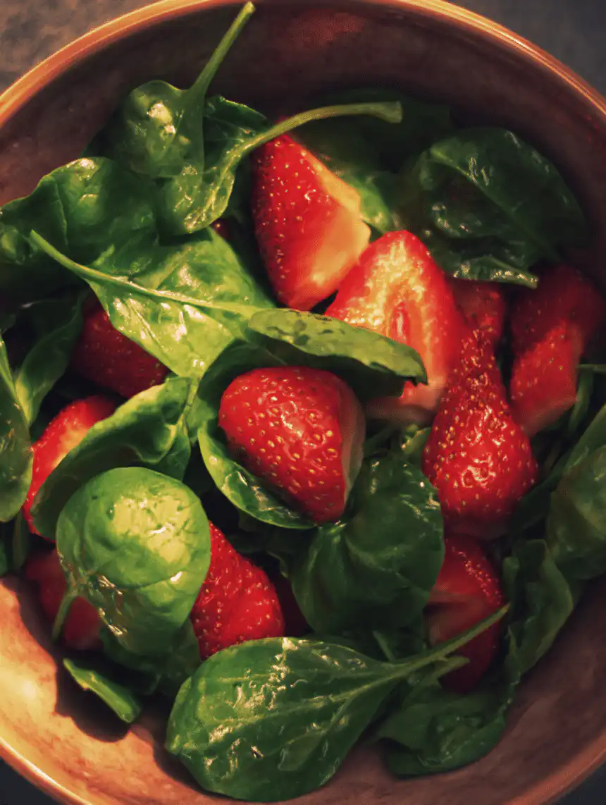 strawberry spinach salad