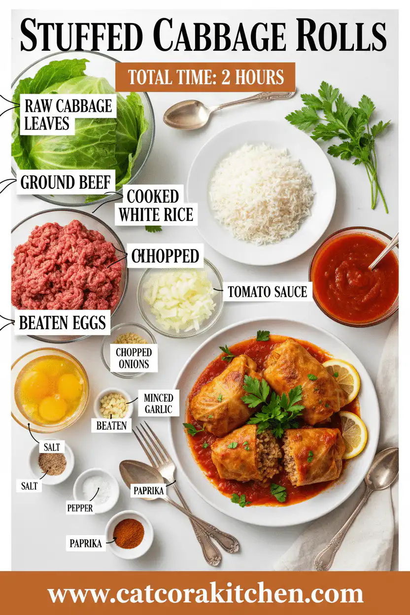 Stuffed cabbage rolls ingredients