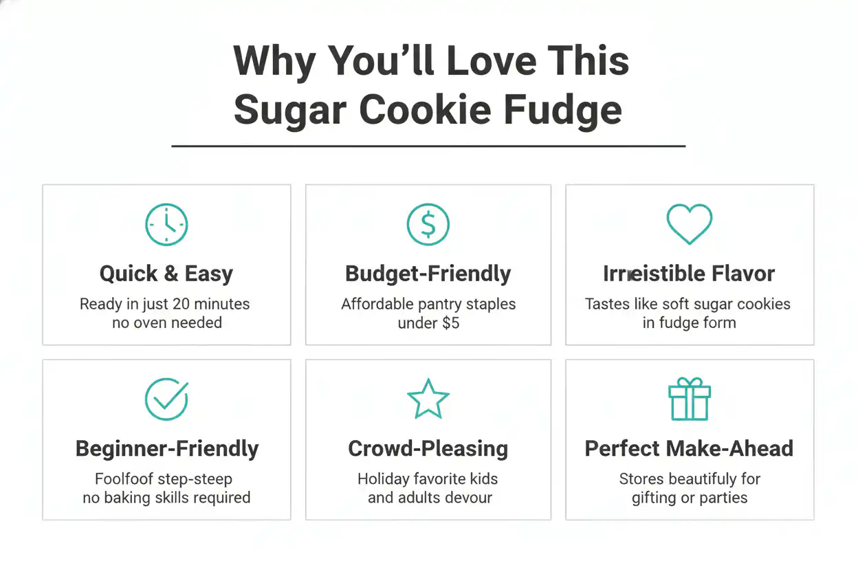 Why you'll love sugar cookie fudge