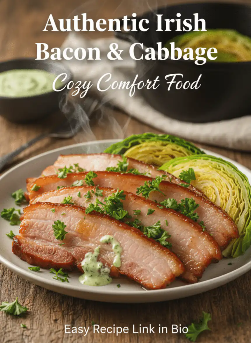 traditional Irish boiled bacon and cabbage