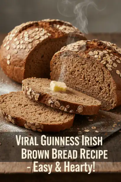 traditional Irish brown bread Guinness