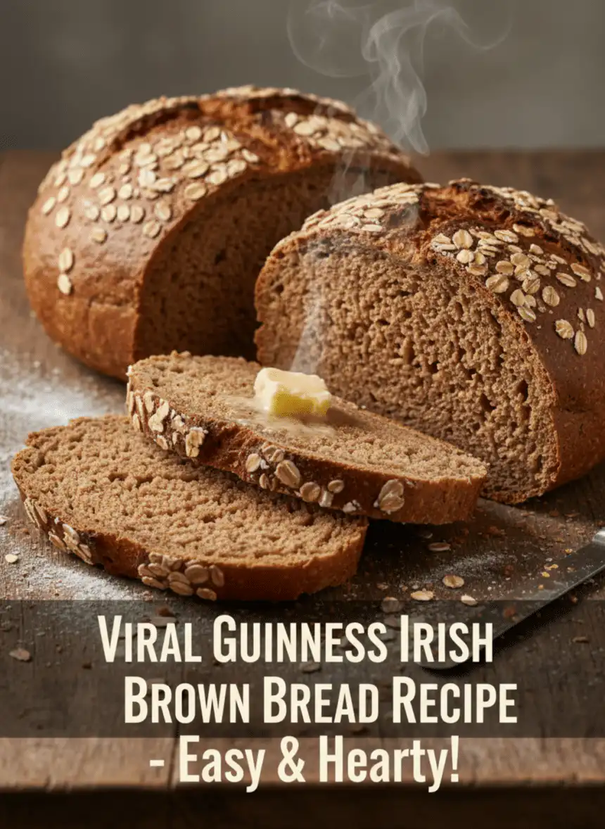 traditional Irish brown bread Guinness