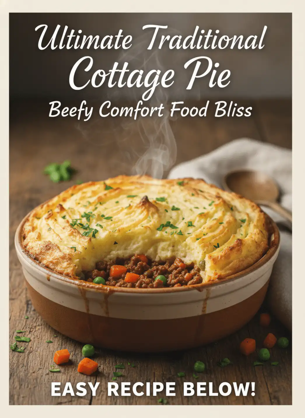 traditional cottage pie with ground beef