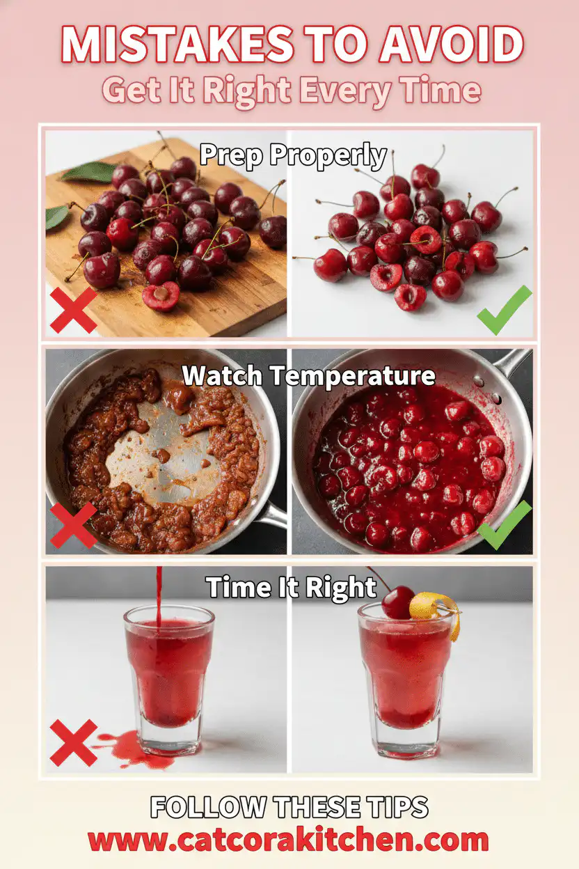 Twisted cherry shots common mistakes