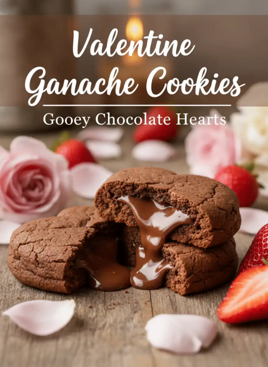 valentine ganache cookies