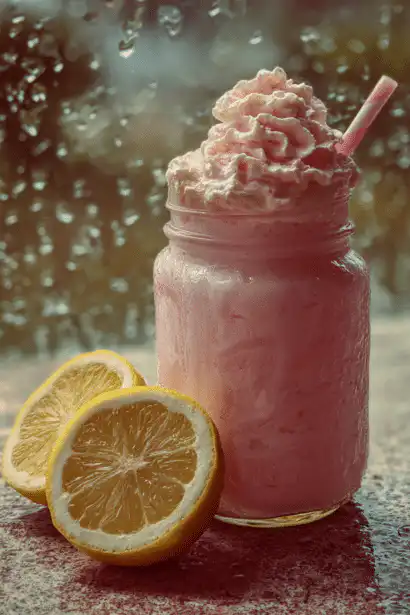 whipped pink lemonade