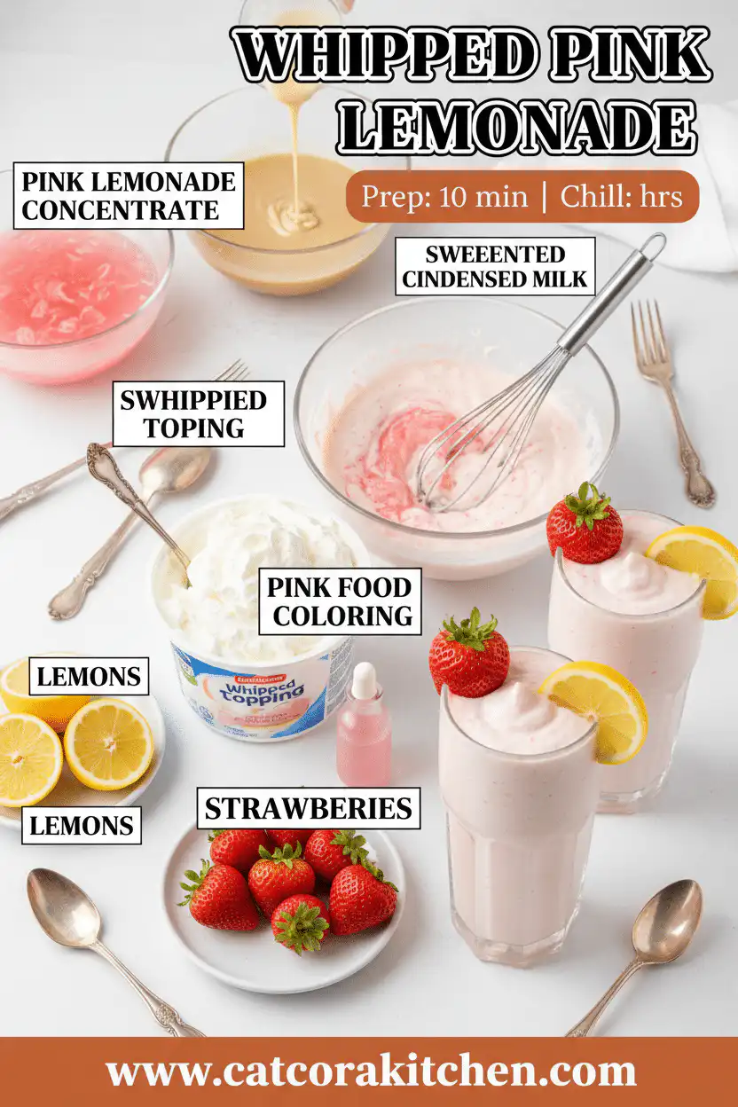 Whipped pink lemonade ingredients