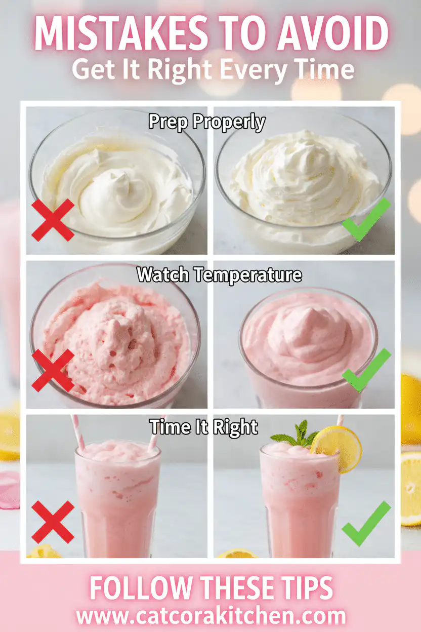 Whipped pink lemonade common mistakes