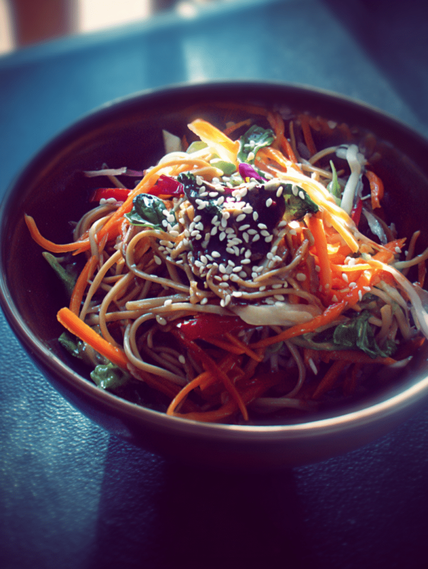 Asian sesame noodle salad
