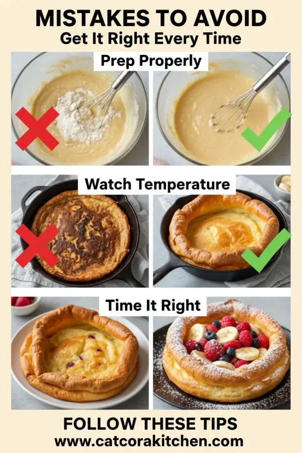 Dutch baby pancake common mistakes