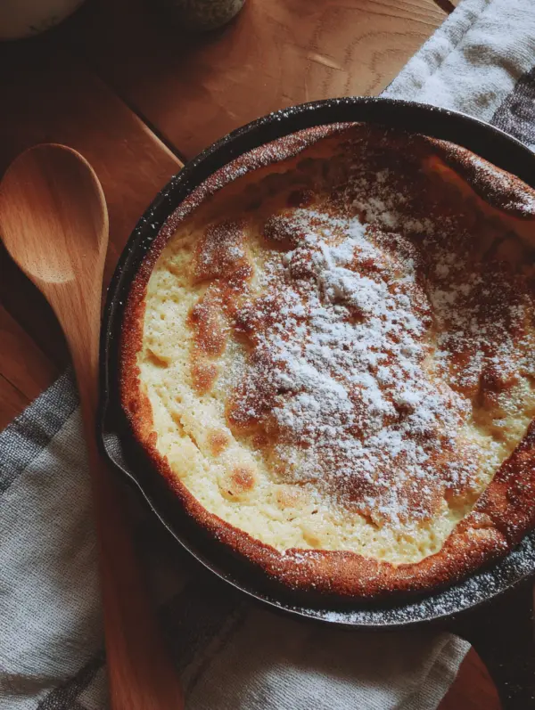 card recipe ingredients and instructions Dutch baby pancake