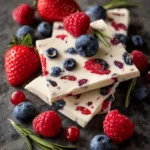 Greek yogurt bark with berries