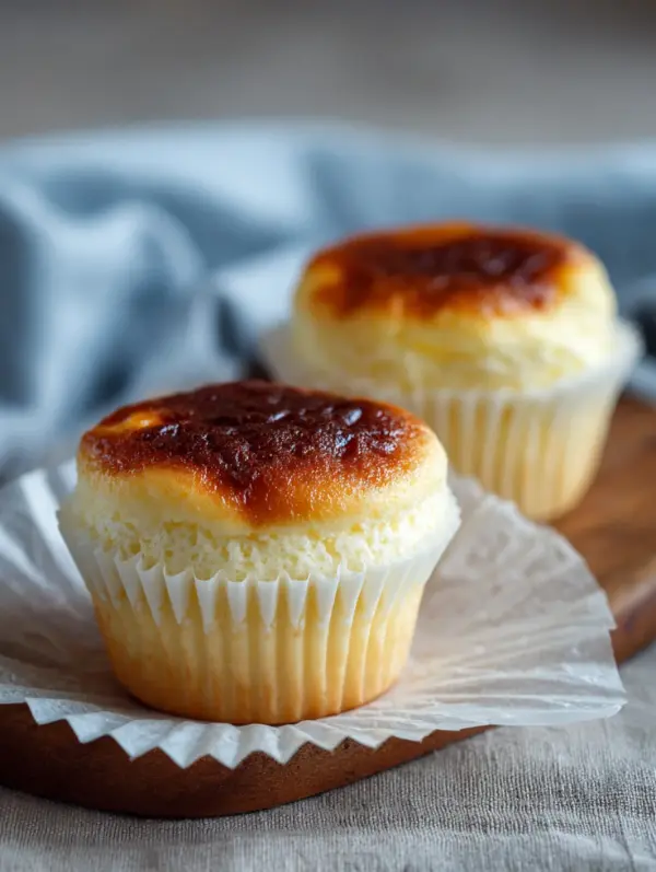 Japanese cotton cheesecake cupcakes