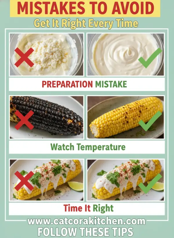 Mexican street corn common mistakes