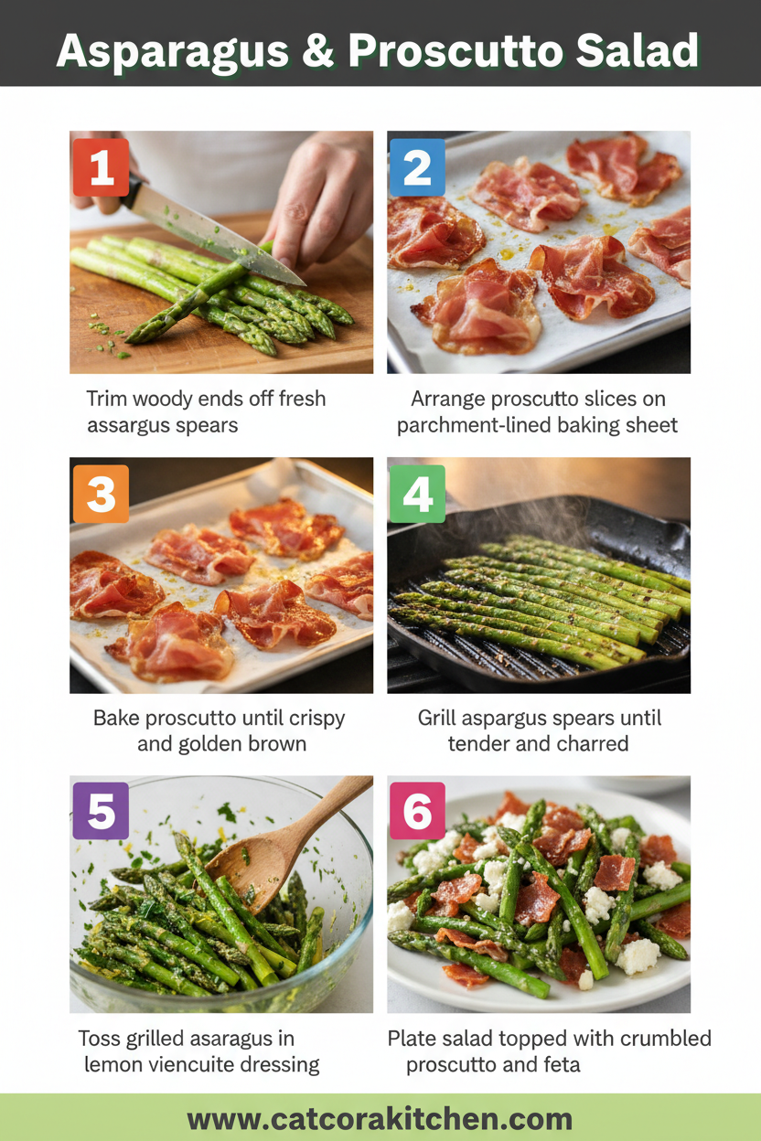 Asparagus and prosciutto salad How to Make 