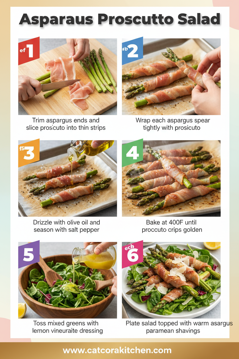 Asparagus and prosciutto salad How to Make