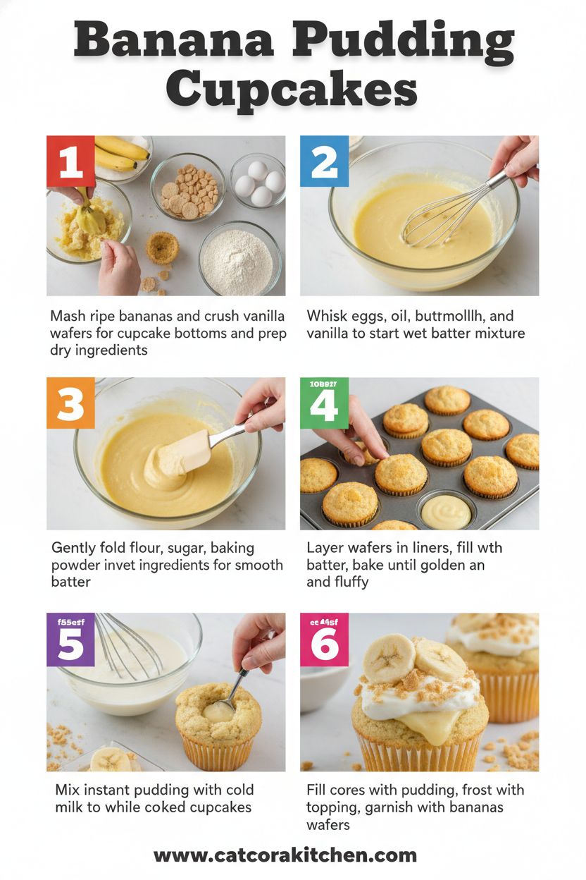 Banana pudding cupcakes How to Make 