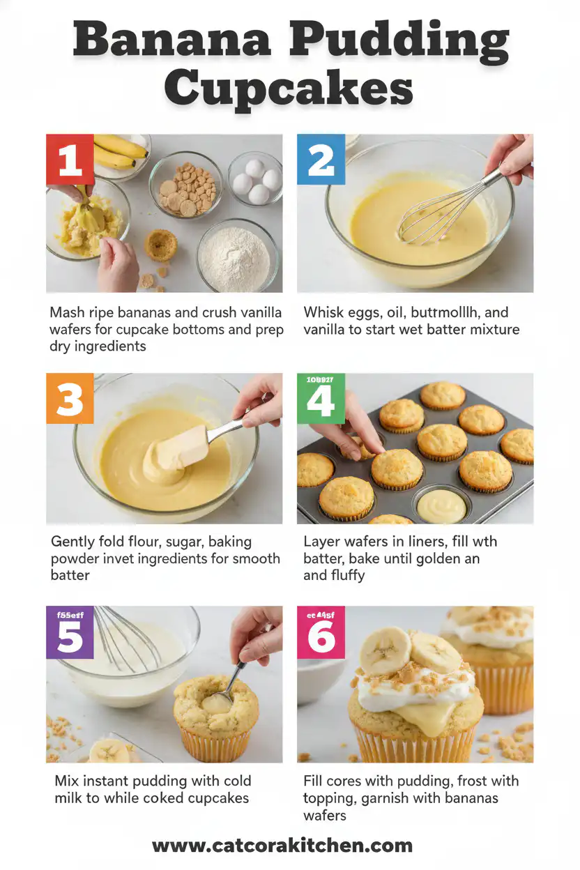 Banana pudding cupcakes How to Make 