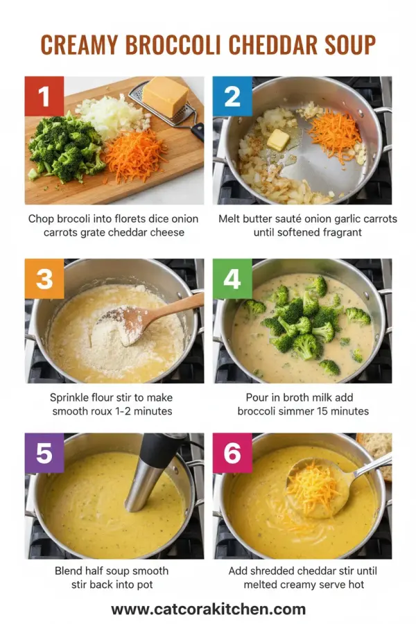 Broccoli cheddar soup how to make