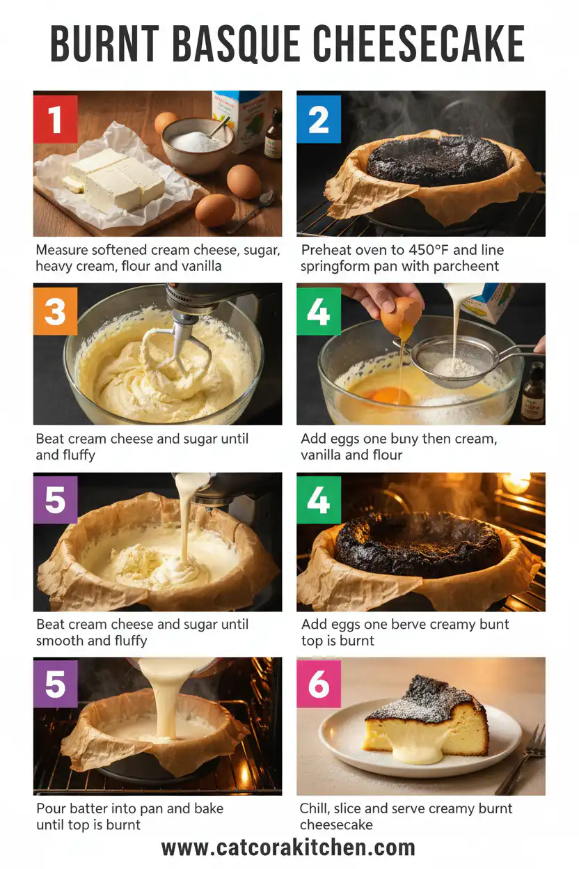 Burnt Basque cheesecake How to Make 