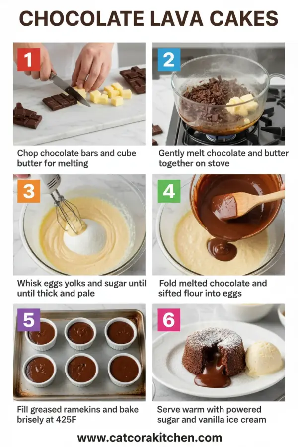 Chocolate lava cakes How to Make 