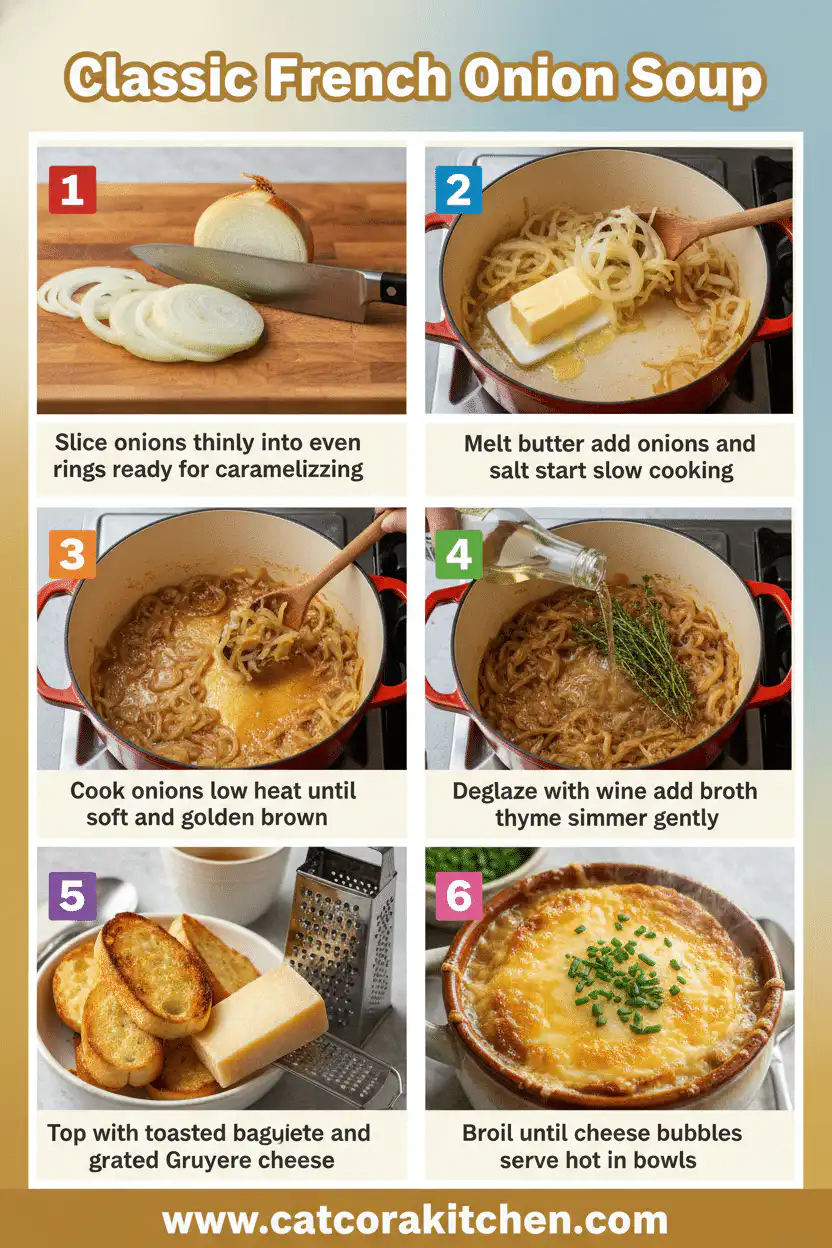 Classic French onion soup How to Make