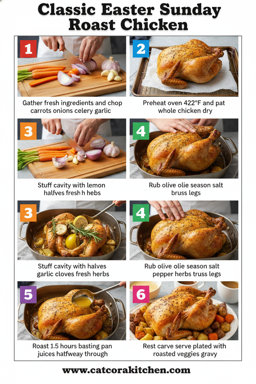 Classic Easter Sunday roast chicken How to Make