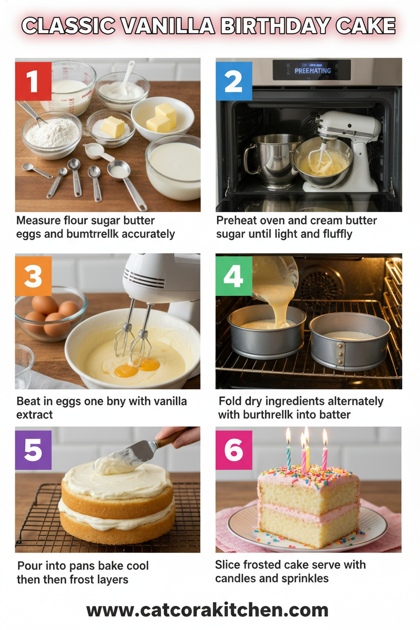 Classic vanilla birthday cake how to make