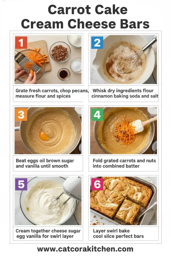 cream cheese bars carrot cake How to Make