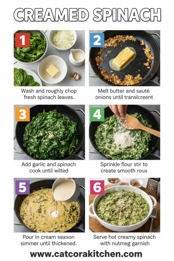 Creamed spinach how to make